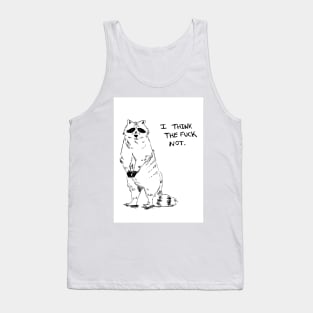 Racoon Says No Tank Top